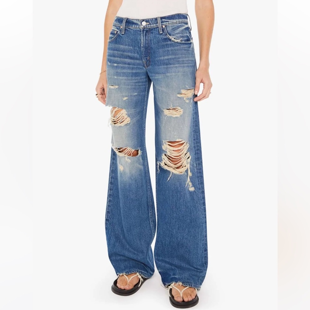 MOTHER ”Low Down Spinner Heel” jeans in “BDE” ✨NWT✨ size 27